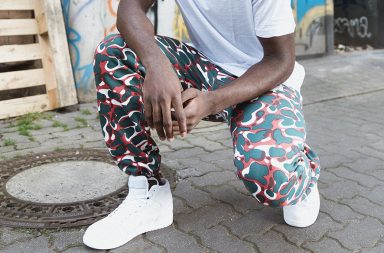 Jogginghose_Camouflage Muster bunt