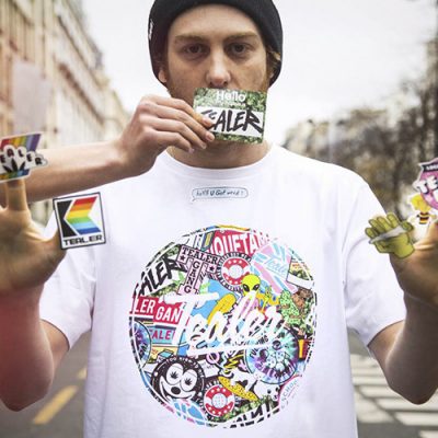 Tealer buntes Printshirt