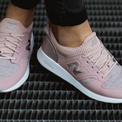Sneaker WRL 420 REVlite Slip-On in pink_graues Baumwoll Upper