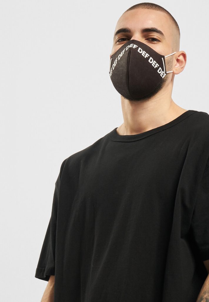DEF Gesichtsmaske, schwarz mit DEF Logo